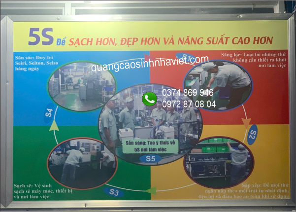 Bảng nội quy 5S tại công ty HARA – KCN Long Bình, Biên Hòa, Đồng Nai