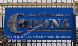 Hoàn thành bảng hiệu Alu chữ nổi inox tên Công ty CODONA tại Phước Tân, Biên Hòa