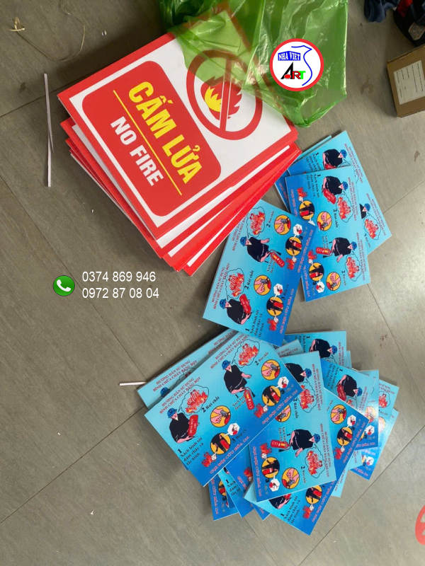 Bảng cấm lửa PCCC – công ty OLAM KCN Long Bình - Biên Hòa - Đồng Nai