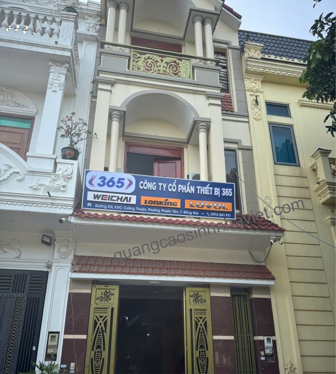 Bảng hiệu công ty 365 tại Biên Hòa đã hoàn thành