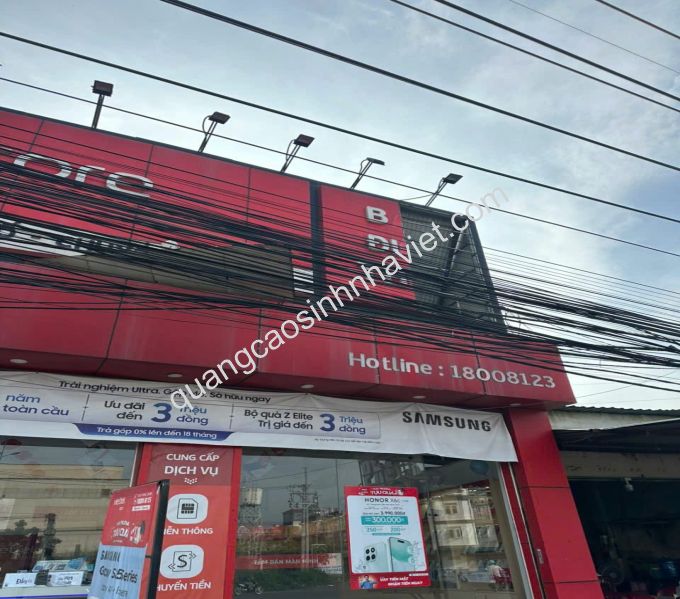 Bảng hiệu alu thi công sai cách tại Đồng nai