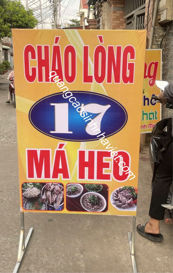 bảng hiệu quán ăn 17 Long Bình, Biên Hòa