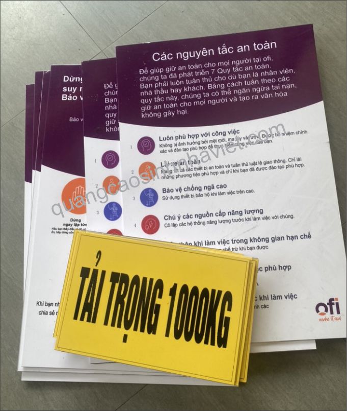 Bảng mica công ty Olam Biên Hòa – in UV trực lên Mica