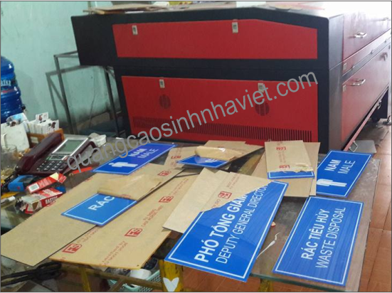 Bảng mica phòng ban công ty Olam KCN Long Bình Đồng Nai