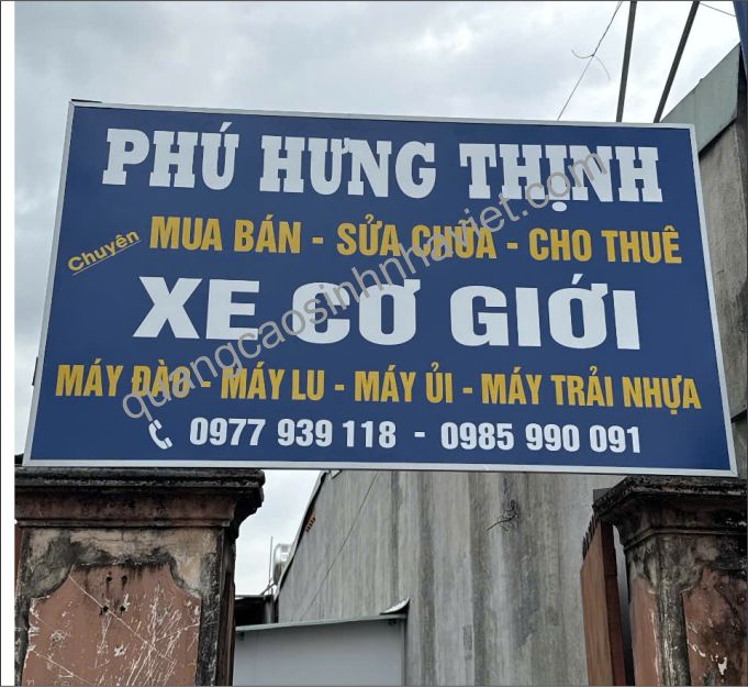 Bảng tôn dán decal phú hưng thịnh Biên Hòa, đã hoàn thành