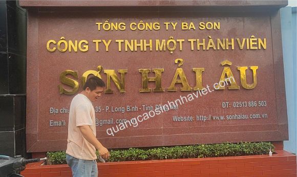 báo giá làm chữ nổi inox gắn lên bảng đă hoa cương tại đồng nai