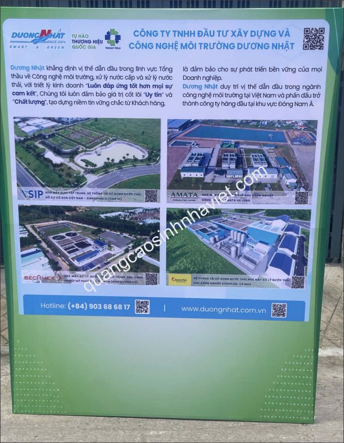 Biển báo backdrop công trường xây dựng Biên Hòa