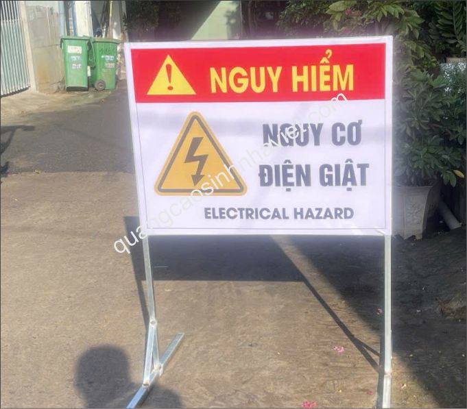 biển bao biên hòa nguy cơ điện giật