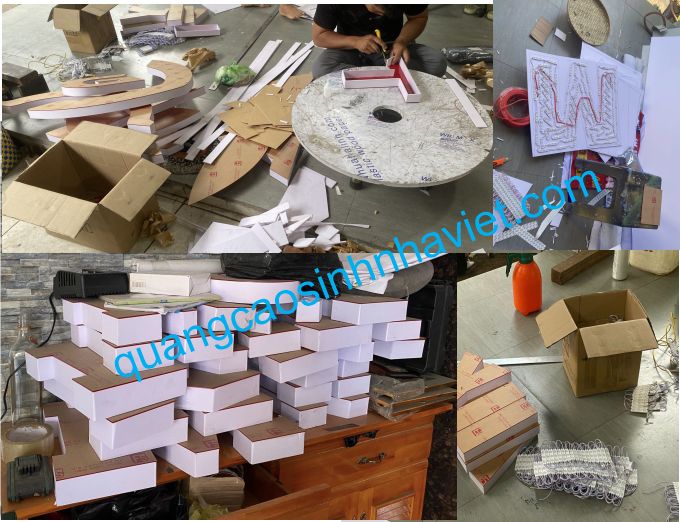 sản xuất chữ nổi mica làm bảng hiệu Alu Biên Hòa - đồng nai