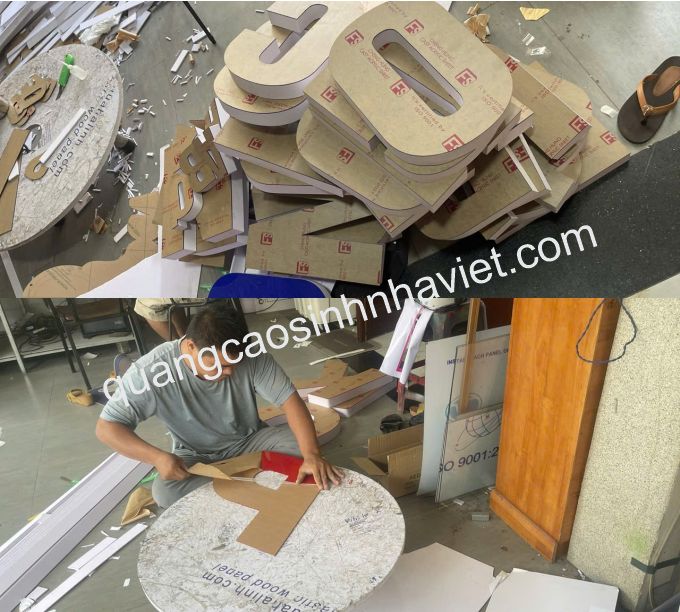 Gia công chữ nổi mica Tam Phước Đồng Nai