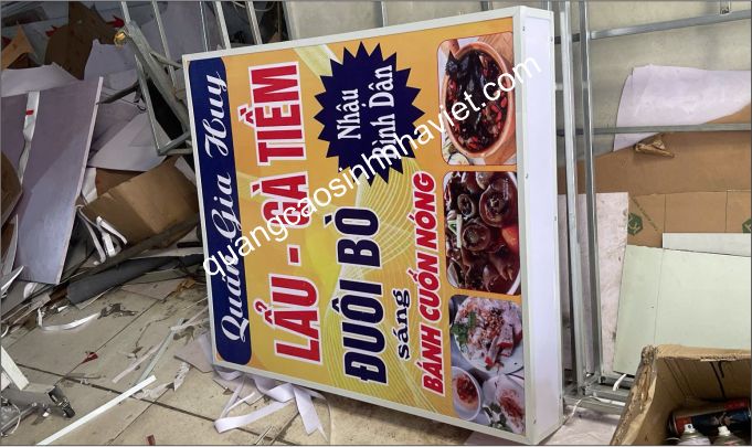 hộp đèn hiflex giá rẻ quán ăn nhậu tại biên hòa