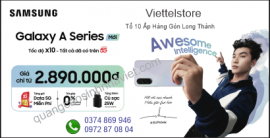 In băng rôn quảng cáo tại Long Thành, Đồng Nai