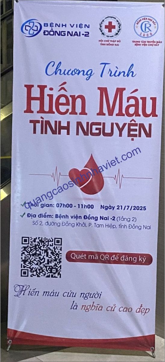 bat hiflex in standee bệnh viên Đồng Nai 2