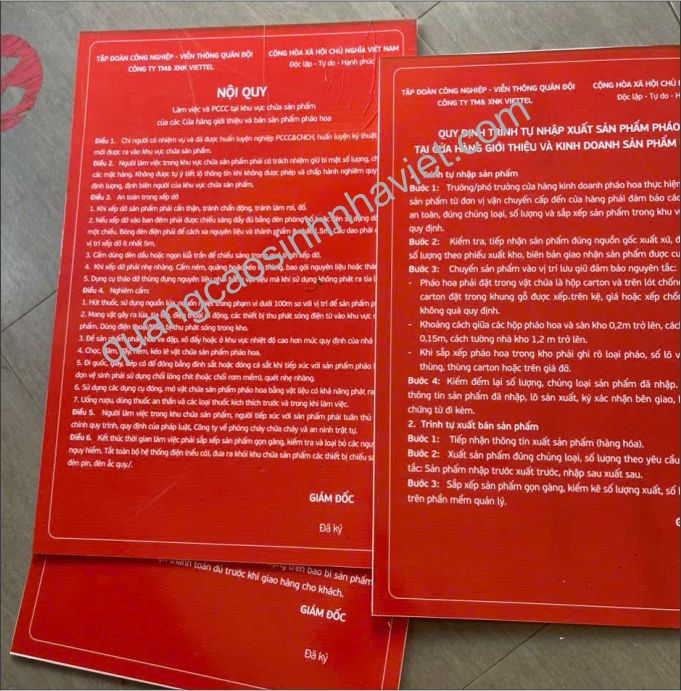 iN DECAL TRẮNG SỮA LÀM BẢNG NỘI QUY TẠI BIÊN HÒA