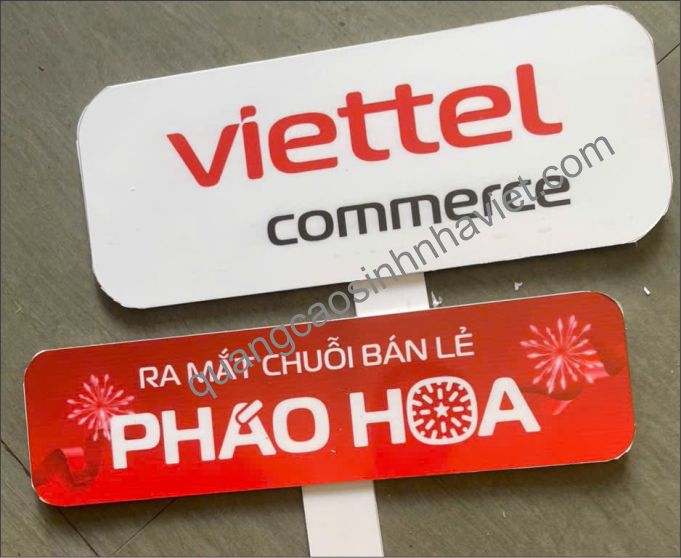 In decal trắng sữa dán lên foam làm hashtag tại Biên Hòa