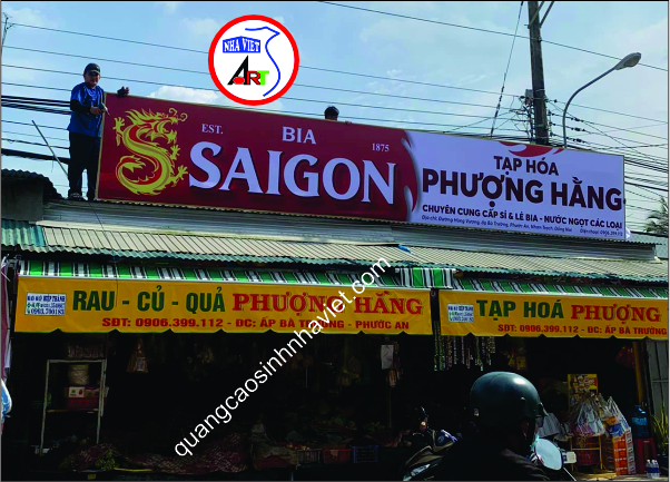 Thi công bảng hiệu bạt Hiflex tại Nhơn Trạch – Sinh Nhà Việt