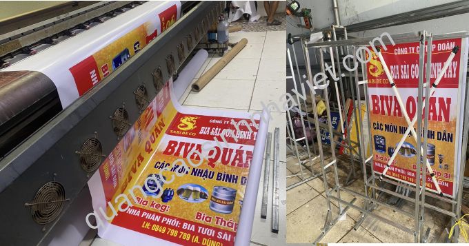 Lamg bảng hiệu hiflex gấp trong ngày tại Long Thành