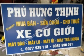 Làm bảng hiệu tôn dán decal tại Biên Hòa