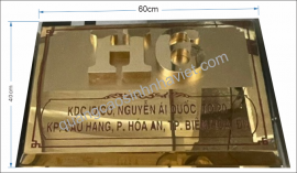 Làm bảng tên công ty Inox tại Đồng Nai