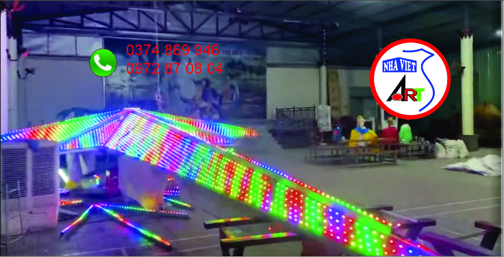 ngôi sao giáng sinh (sao noel) làm bằng led full color