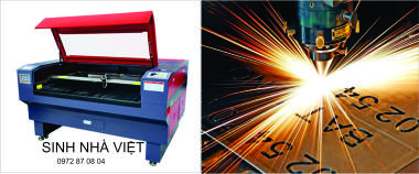 máy cắt laser để khắc cao su làm dấu hoàn công
