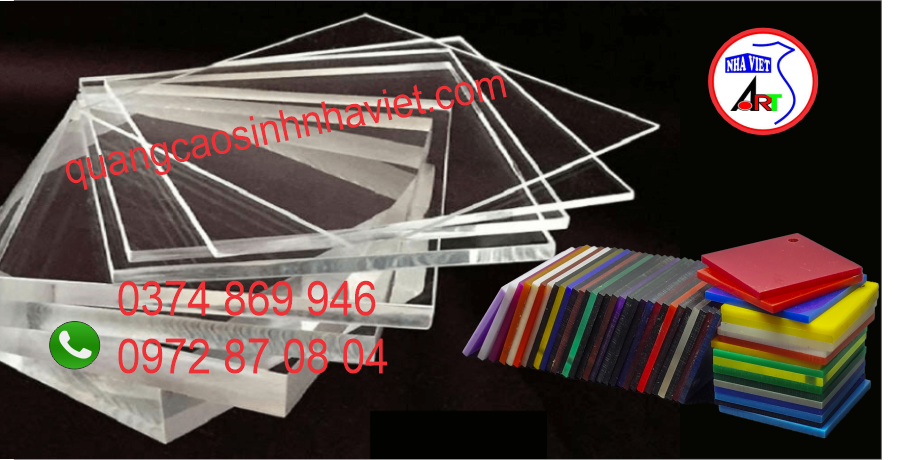 Cung cấp tấm Mica Đài Loan cắt theo yêu cầu cho dự án quảng cáo tại Long Thành