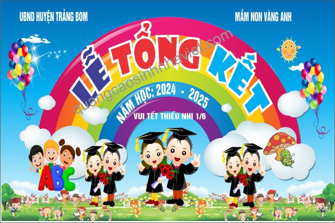 In Phông lễ tổng kết mầm non Vàng Anh, Trảng Bom