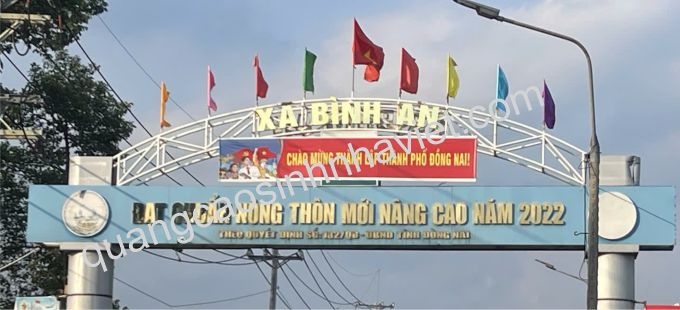 thi công bảng chữ nổi inox xã Bình An Đồng Nai