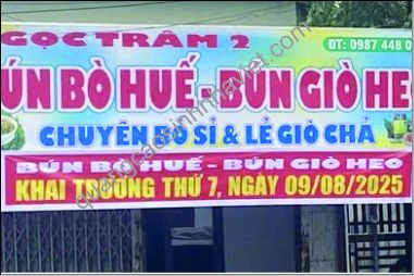 Treo băng rôn đúng quy định đồng nai